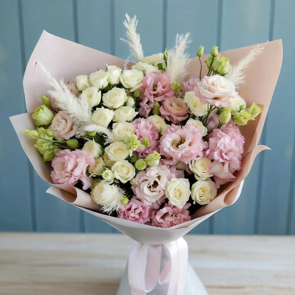 Букет цветов из: Альстромерии и Розы в Юдино Республика Татарстан