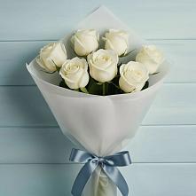 Букет 7 Белых роз Эдлесс Лав в Юдино Республика Татарстан