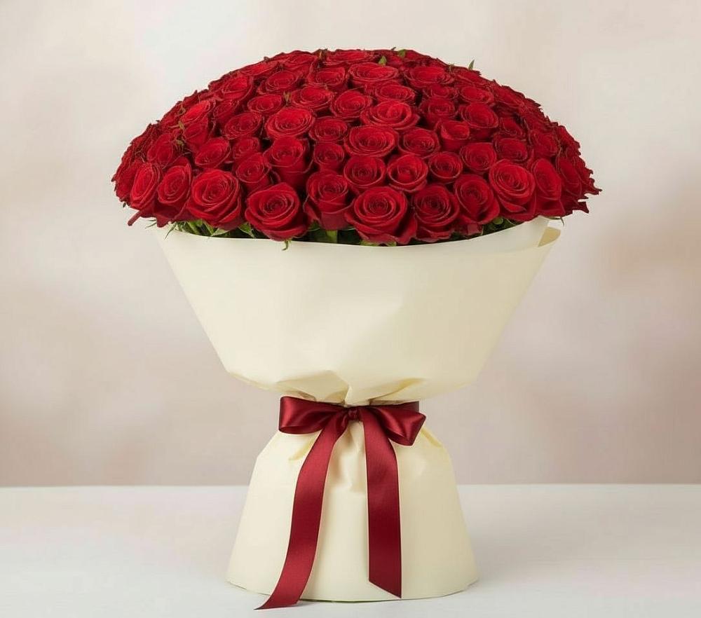Букет 101 Красная роза Милано в Юдино Республика Татарстан