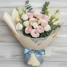 Букет цветов из:  Лизиантусы в Юдино Республика Татарстан