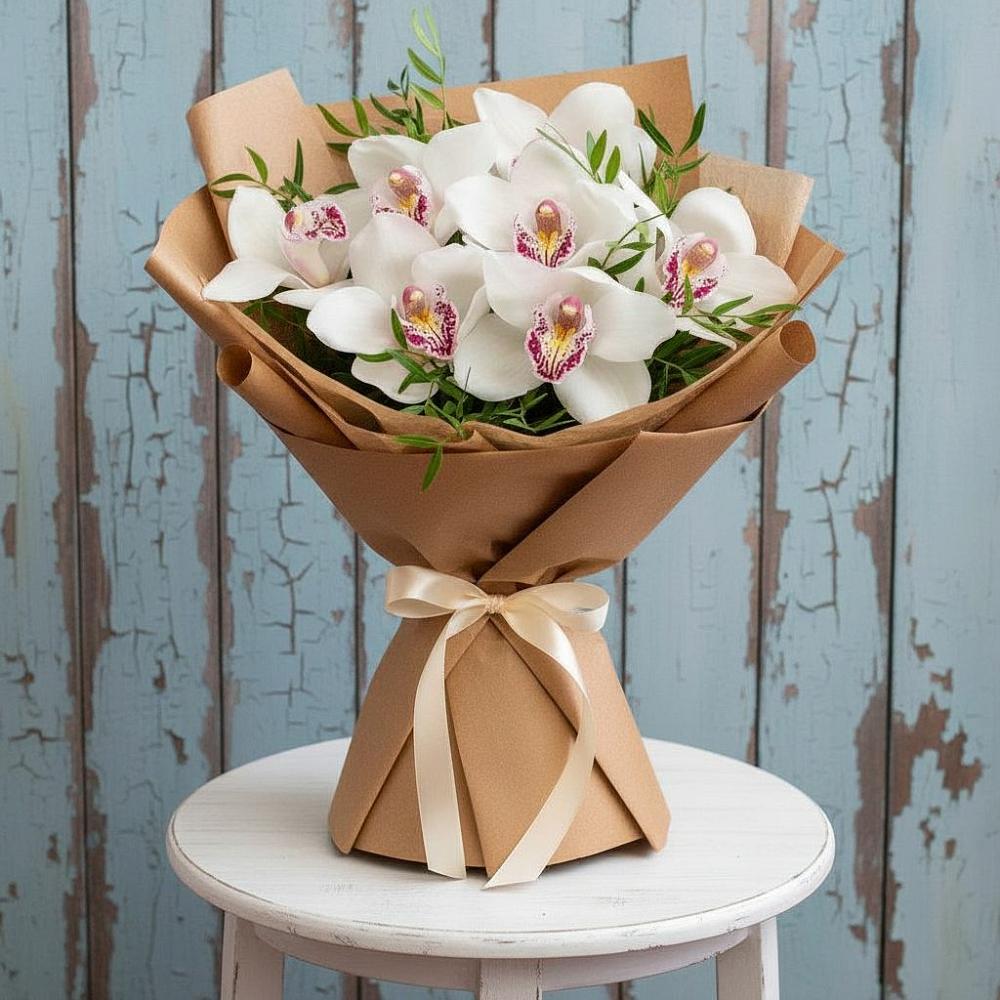 Букет цветов из: Орхидеи и Розы в Юдино Республика Татарстан