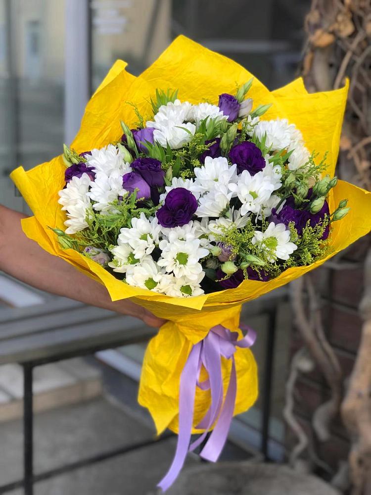 Букет цветов из: Ирисы, Хризантемы и Ромашки в Юдино Республика Татарстан