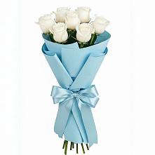 Букет 7 белых роз Проуд #REPLACE_PRED# Юдино Республика Татарстан