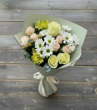 Букет цветов из:  Альстромерии, Розы и Хризантемы #REPLACE_PRED# Юдино Республика Татарстан
