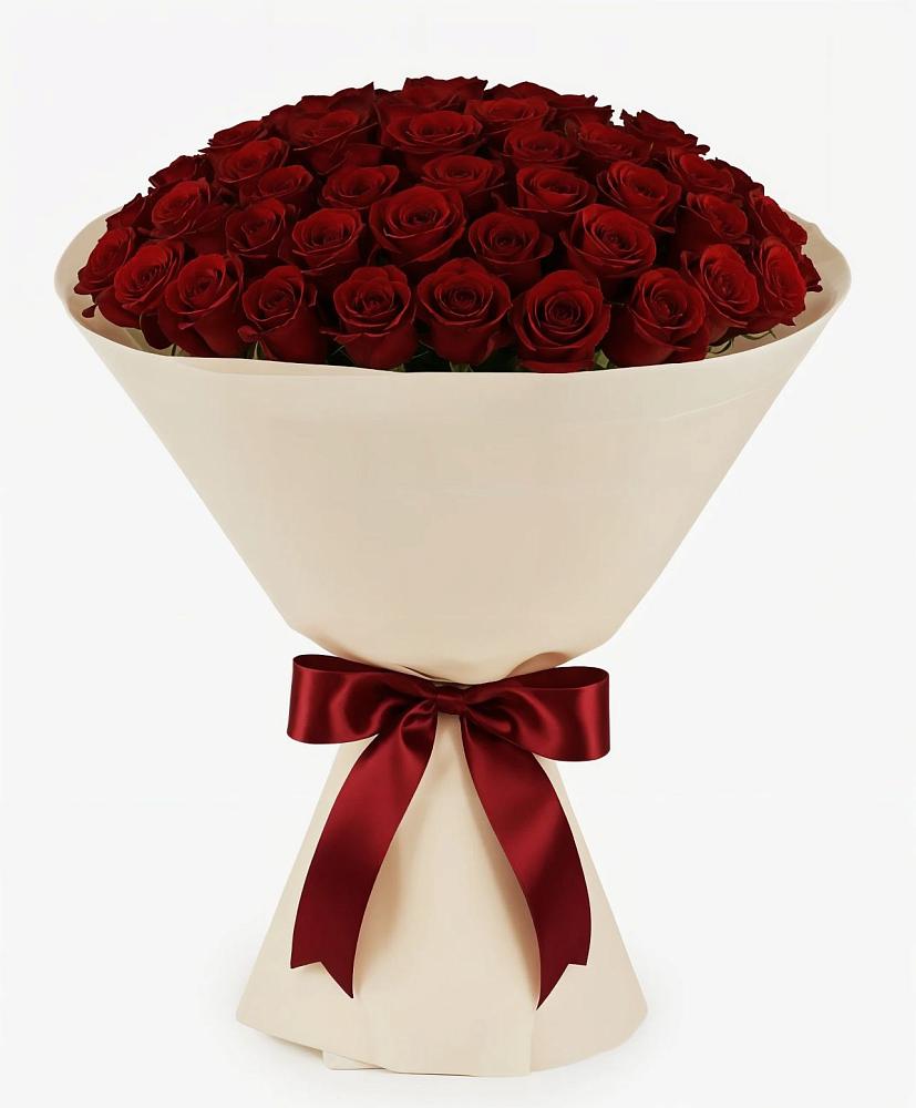 Букет 101 Бордовая роза Блэк Бакарра в Юдино Республика Татарстан