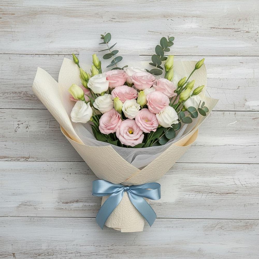 Букет цветов из: Лизиантусы в Юдино Республика Татарстан